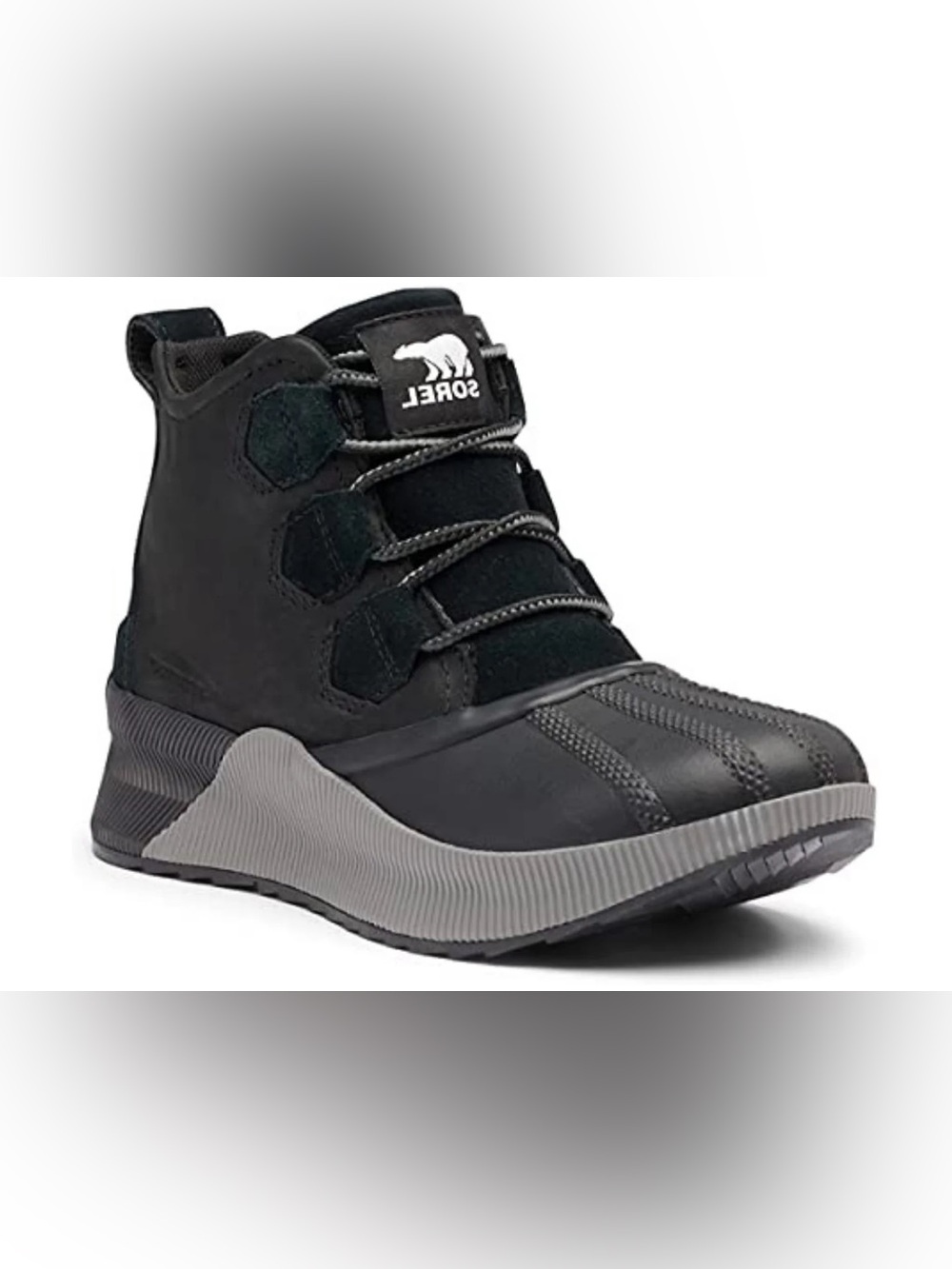 Sorel Black and Gray Women's Ankle Boot